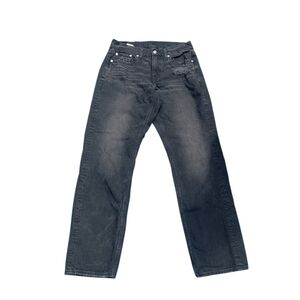 American Eagle Stretch Curvy Straight Size 4 Long Women's Black Denim Jeans